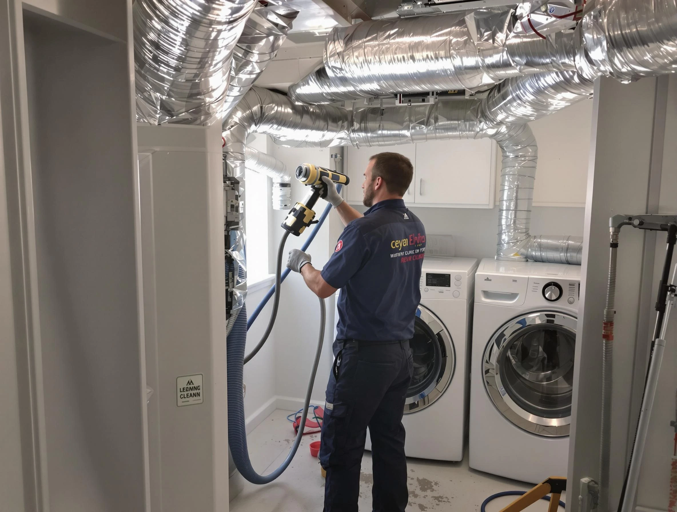 Franklin Park Dryer Vent Cleaning specialist using advanced equipment for thorough duct cleaning in Franklin Park